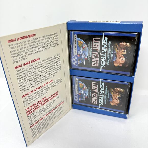 Star Trek Audiobook Cassette Lost Years Nimoy Doohan J.M. Dillard Vintage Sci-Fi - Picture 3 of 8